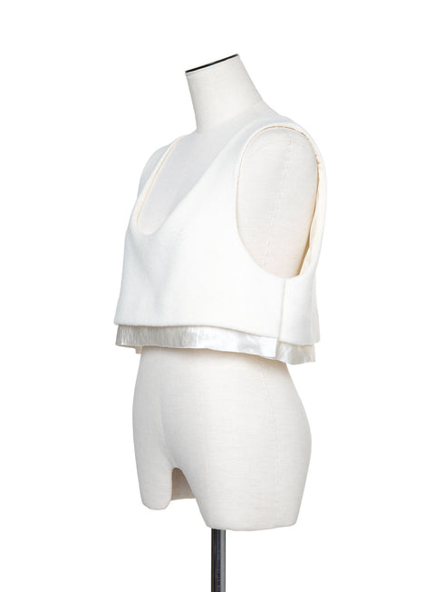 lamb wool bustier